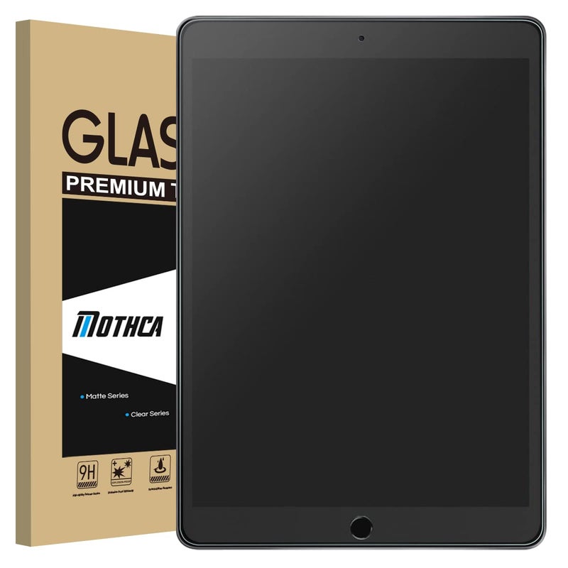 Mothca Matte Glass Screen Protector for iPad Air 3(2019) 10.5-inch & iPad Pro 10.5"(2017)[NOT Privacy] Anti-Glare & Anti-Fingerprint No Dazzling 9H Hardness Tempered Glass Film, Smooth as Silk - Image 1